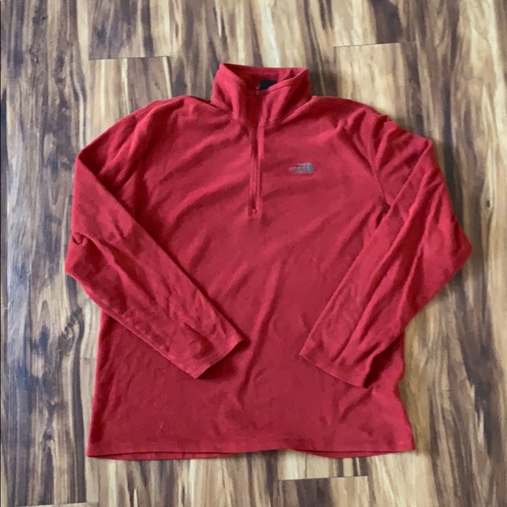 Burnt/Dark Orange The North Face Quarter Zip